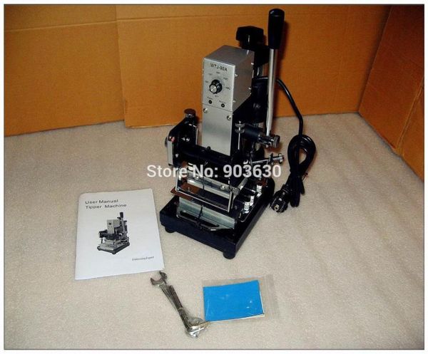 

100% new foil stamping machine marking press for paper wood pvc card leather printer embossing manual bronzing machine