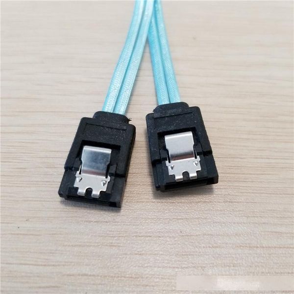 

10pcs/lot ultrashort sas line double dual-channel sata3 hard drive data cable (6gbps) double straight head with shrapnel 10cm