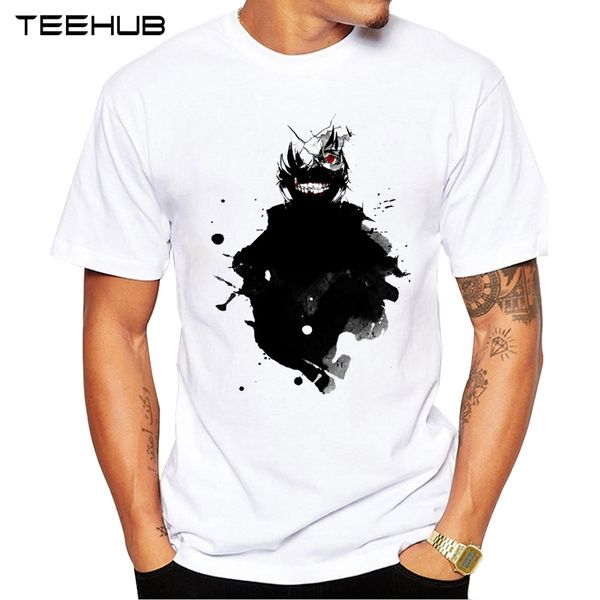 

new arrivals 2019 teehub cool men's fashion spirit kaneki design t-shirt short sleeve o-neck hipster tee