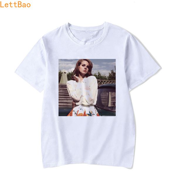 

kawaii lana del rey t shirt men casual clothes 2019 summer cotton short sleeve vogue retro tshirt kpop hip hop style