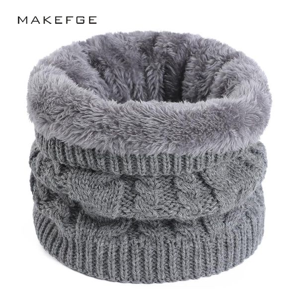 

2020 winter scarf for women twist ring bib men and women bib plus velvet thickening outdoor warm and comfortable pure color, Blue;gray