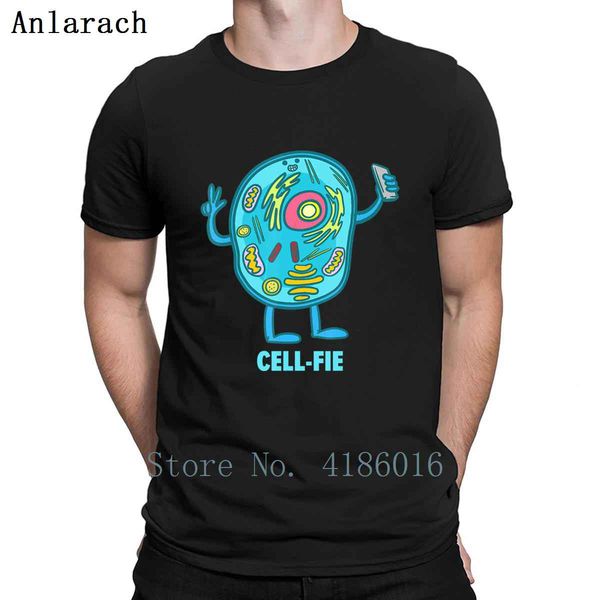 

cell fie funny pun science chemistry cell selfie t shirt short sleeve clothes loose o neck building printing family shirt