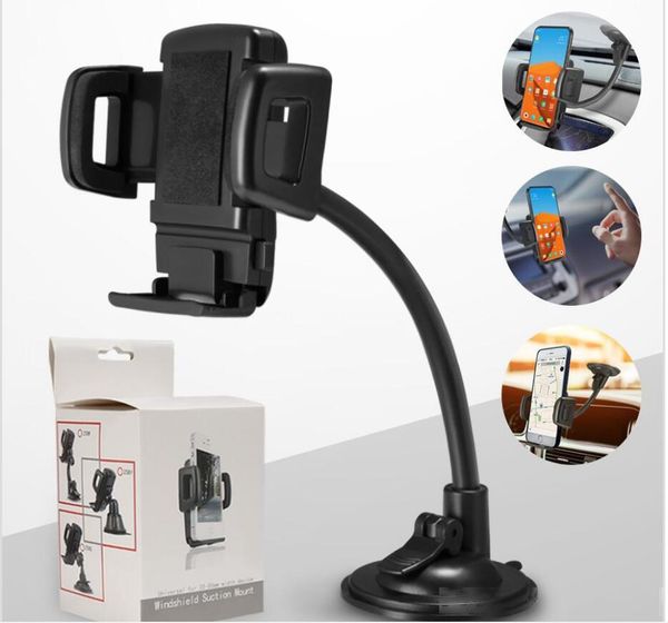 

360 rotate car phone holder for 11 pro iphone x xr xs max windshield suction car mount holder phone stand for samsung s10 note 10 plus