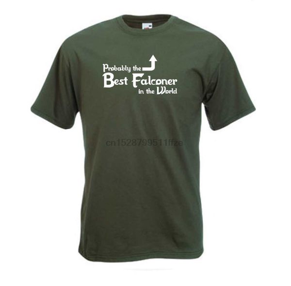 

t shirts fashion 2019 probably the falconer in the world funny falconry birthday mens t shirt