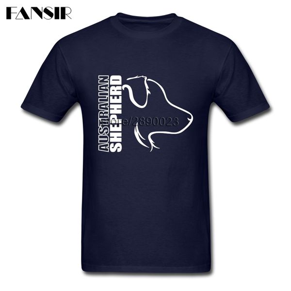 

harajuku футболка для мужчин белый с коротким рукавом на заказ австралийская овчарка семьи лето тис мужчины t shirt