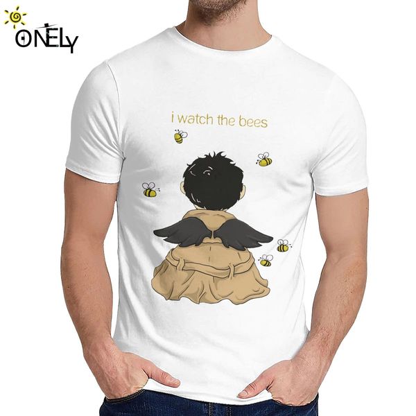 

2019 supernatural t shirts spn brothers angel i watch the bees homme tee shirt unisex