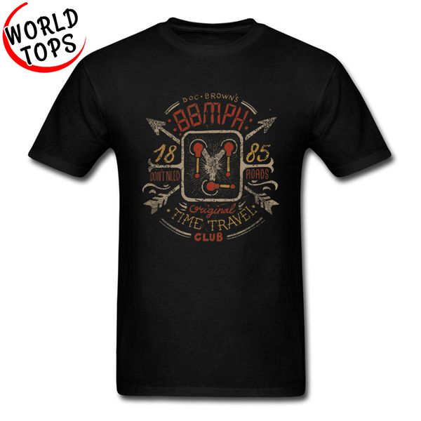 

88 mph time travel doctor who pure cotton t shirt for men custom group tees funny summer fall crew neck shirts crazy