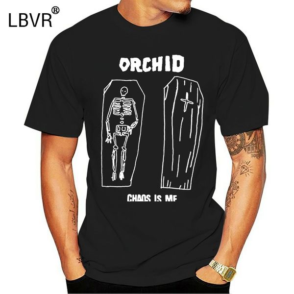 

orchid chaos is me v4 t-shirt black hardcore punk all sizes s-5xl