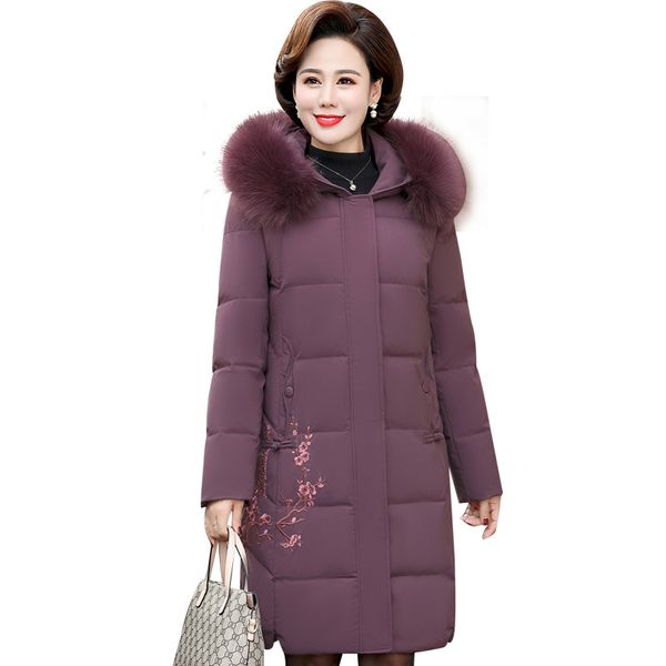 

women's down & parkas fashion women winter jackets and coats 2021 korean version mid-length plus size slim padded jacket, Black