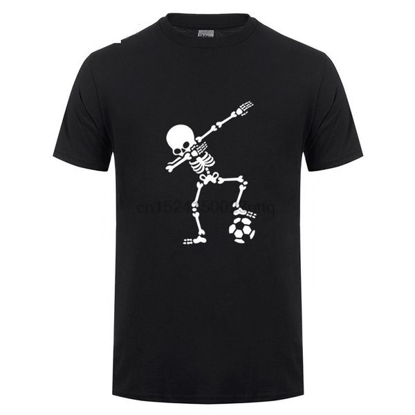 

skull design dab skeleton foot ball t-shirt dabbing skeletor t shirt men bones tshirt 2020 russia tee world shirts cup tee shirt