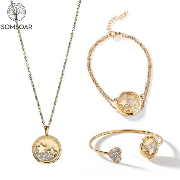 

presell product" 18mm glass pendant locket necklace bracelet bangle set with stainless steel diy charm plated crystal inside, Silver