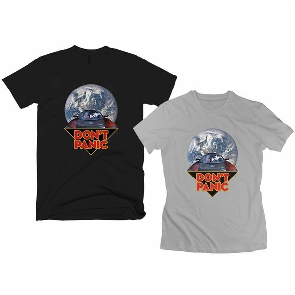 

new spacex starman dont panic men's women's shirt usa size s-xxxl zm1 loose plus size tee shirt