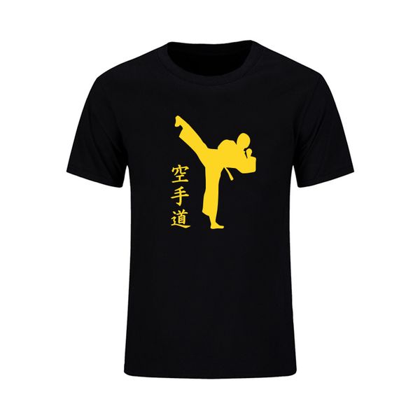 

karate martial t-shirts men summer casual short sleeve cotton t shirts japanese style cool print streetwear brand clothing