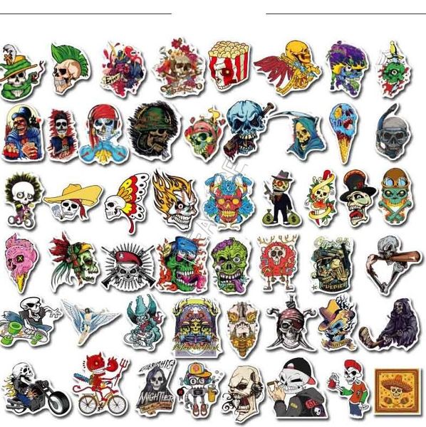 

diy halloween stickers waterproof pvc poster bumper sticker decals for car lapskatebroad suitcase wall paster kids party favors d91706