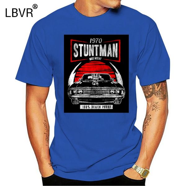 

new 2019 print letters men american stuntman retro vintage tarantino movie style men's t-shirt