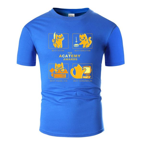 

new style acatemy awards t-shirt man humor outfit round neck clothes comic men's tshirts camisas shirt pop tee