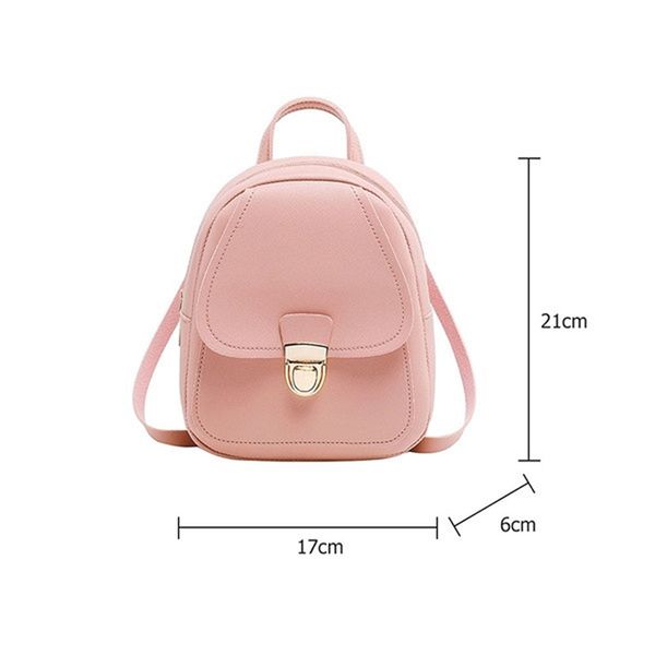 

mini backpack crossbody bag for teenage girl solid women shoulder phone purse korean style new trendy female bagpack