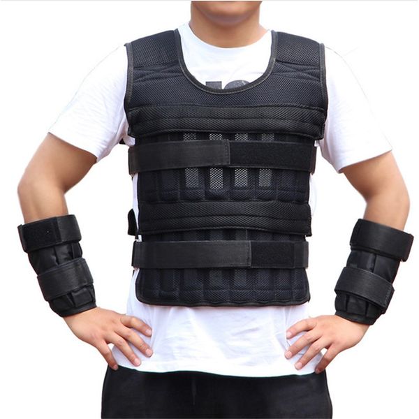 

accessories 15kg running exercise empty weight vest boxing training adjustable shank wrist wraps crossfit swat loading