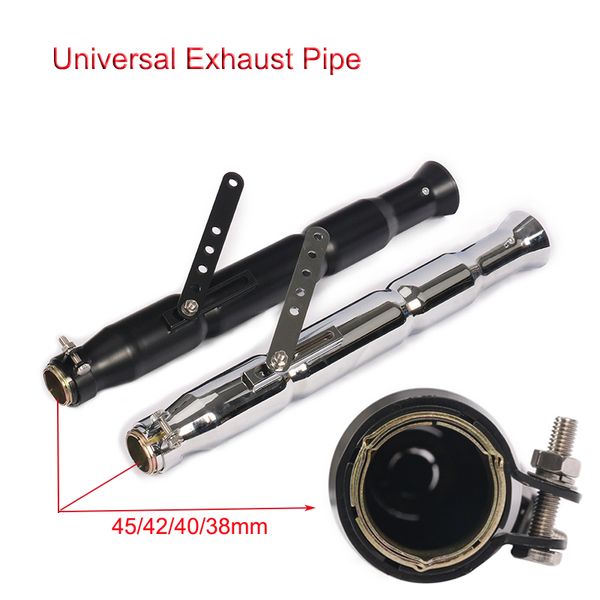 

520mm universal motorcycle vintage exhaust muffler pipe slip for 38/40/42/45mm