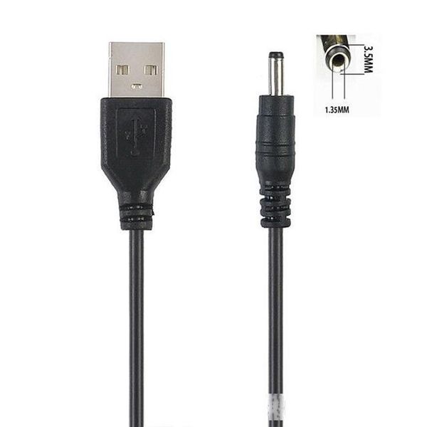 

computer cables & connectors 1pcs usb port to 2.5 3.5 4.0 5.5mm 5v dc barrel jack power cable cord connector black