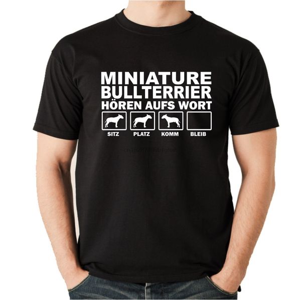 

t-shirt miniature bull terrier hear the word by siviwonder unisex- show original title