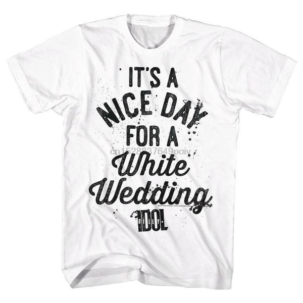 

billy idol nice day white t-shirt