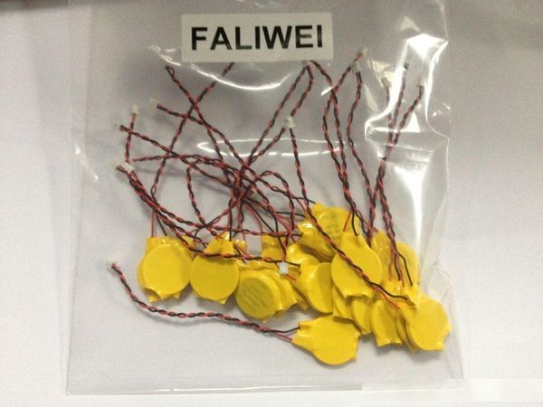 

atteries button cell batteries 20pcs/lot faliwei /lapmotherboard bios cmos with wire disassemble battery cr2032 2032 battery with w