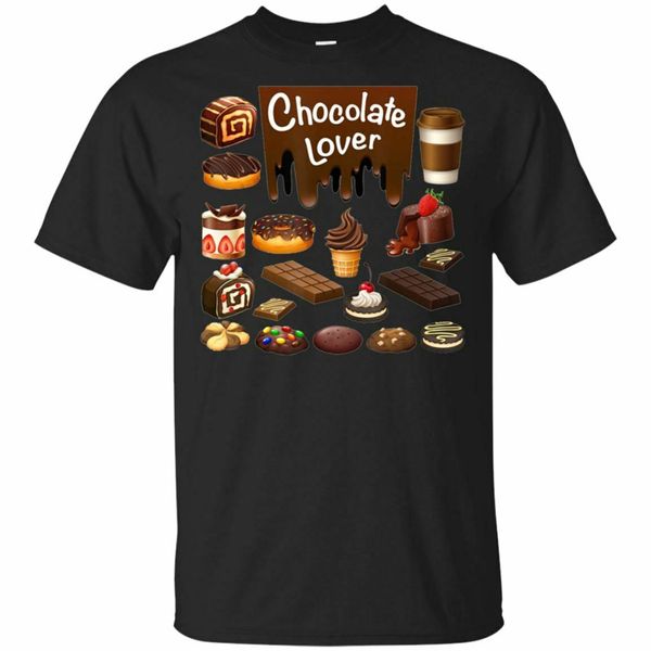 

chocolate lover t-shirt gift for gourmets tees size s-3xl funny design tee shirt