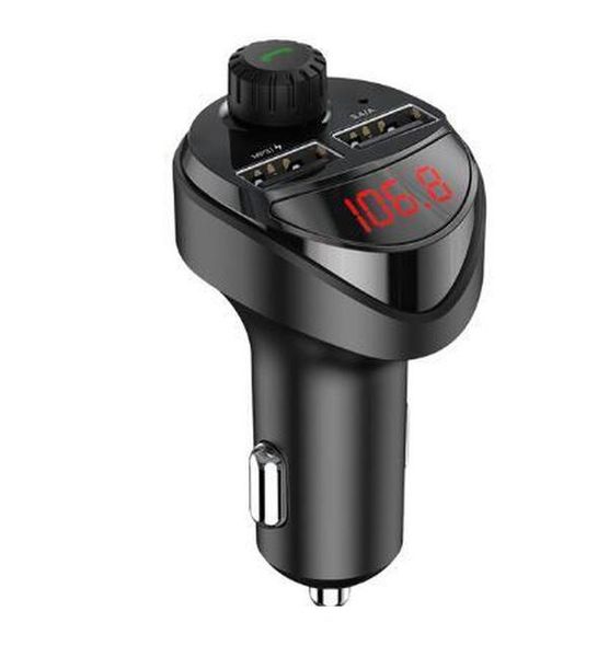 

car charger fm transmitter bluetooth audio mp3 player tf card car kit 3.4a dual usb car phone charger for xiaomi mi