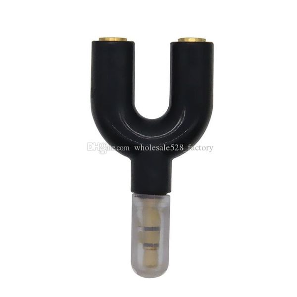 

u type jack 3.5mm to dual 3.5mm aux cable headphone seprator male to female stereo audio earphone splitter adapter