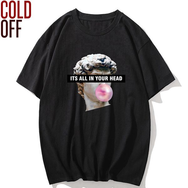 

cold off short sleeve 100% cotton david print fashion men t shirt casual loose men tshirt summer o-neck t-shirt men tee shirts