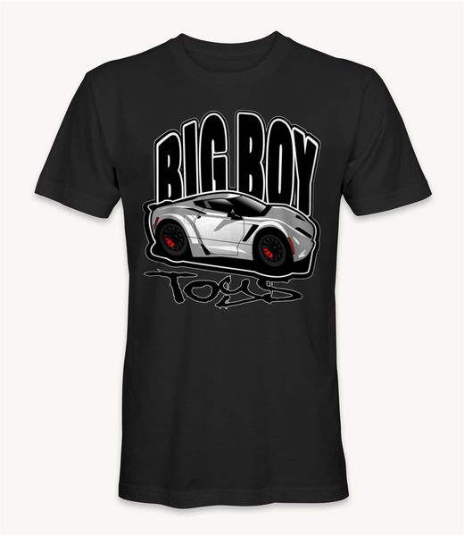 

big boys toys corvette t-shirt cool gift personality tee shirt