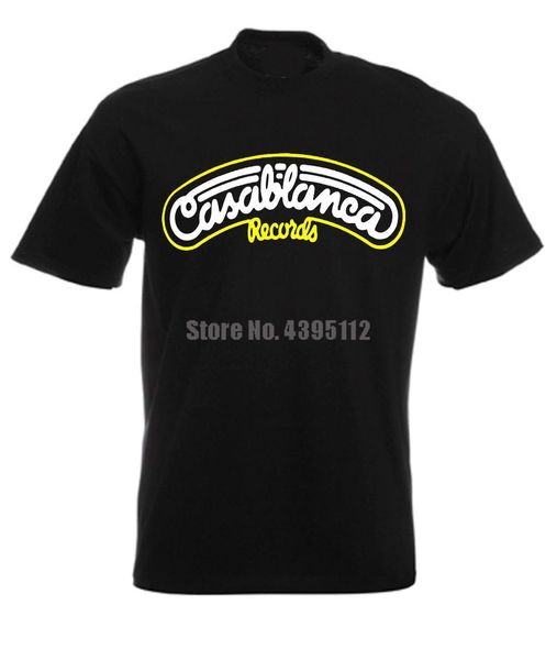 

casablanca records retro disco music homme tshirts fitness clothing tshirt homme humour t shirt black and white tee shirt