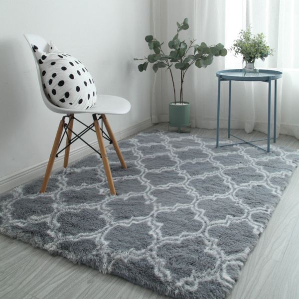 

modern carpet for living room large shaggy plush soft carpets and rugs for bedroom anti slip floor mat kids room white grey