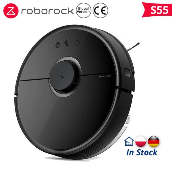 

international version]mijia roborock s55 robot vacuum cleaner 2000pa suction 2 in 1 sweeping mopping function lds path planning