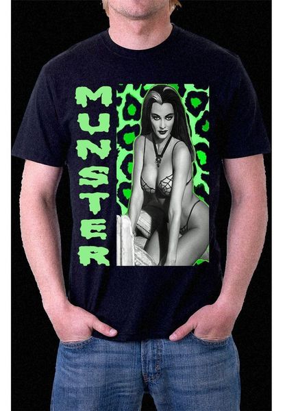 

the munsters lily munster leopard print t-shirt ink print s m l xl xxl xxxl basic models tee shirt