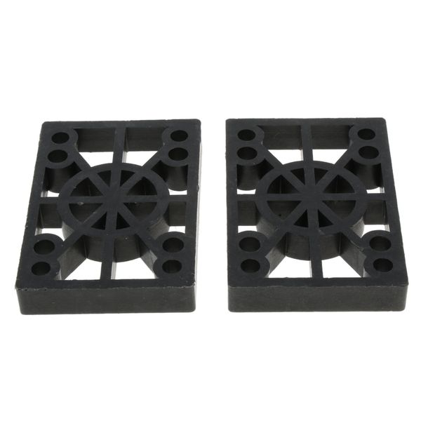 

2 шт скейтборд riser колодки longboard взлет колодки, мягкие longboard shockpads, 12мм, черный