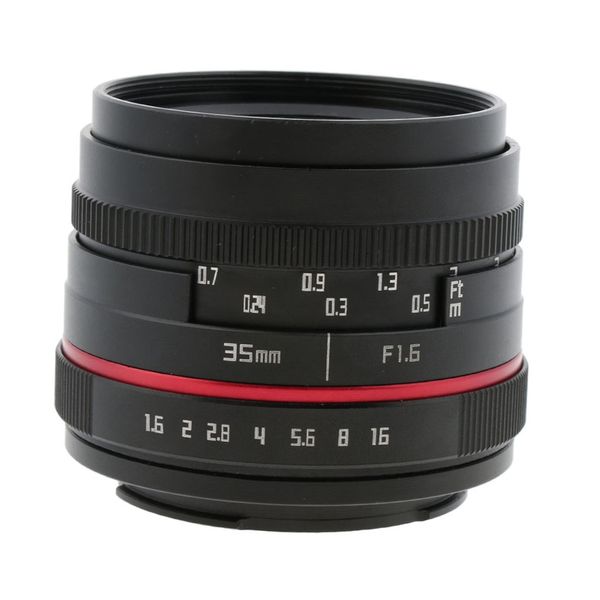 

fixed lens manual focus for nex-e mount mirrorless camera 35mm f1.6-f16