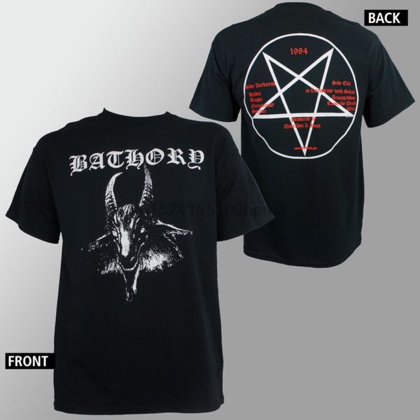 

authentic bathory goat pentagram logo metal t shirt s m l xl new 010144