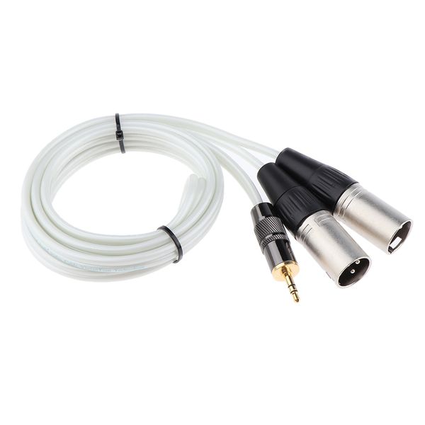 

dual xlr 3 pin male to 3.5mm male cable