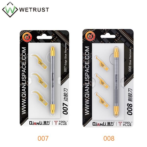 

qianli tools 007 008 knife kit cpu glue remover motherboard bga repair blade pry knife cleaning scraping ic chip remove tool