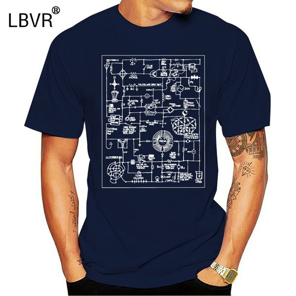 

новая мода футболка graphic письмо t-shirt ee электротехника электроника необычное схематические мужская черный смешные o шеи