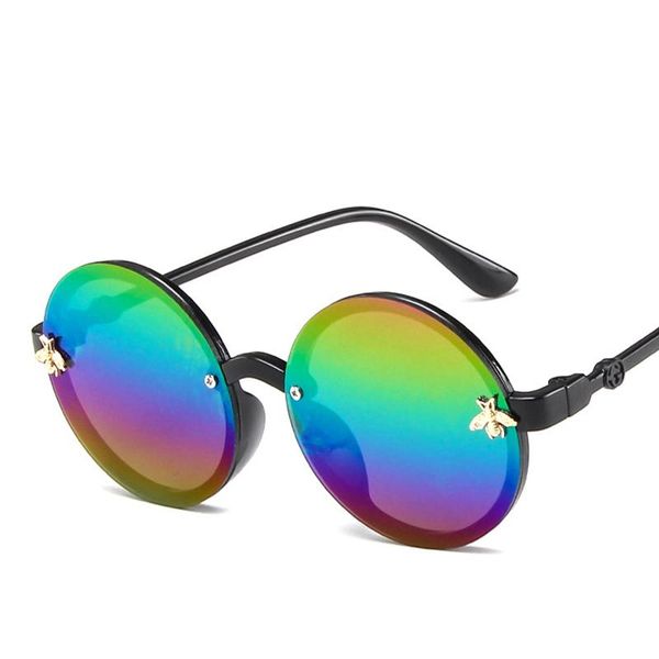 

plastic for oculos glasses glasses sport round sunglasses sun girls 2020 children bee boys baby uv400 cute little sunglasses svaxf ly_bags, Blue