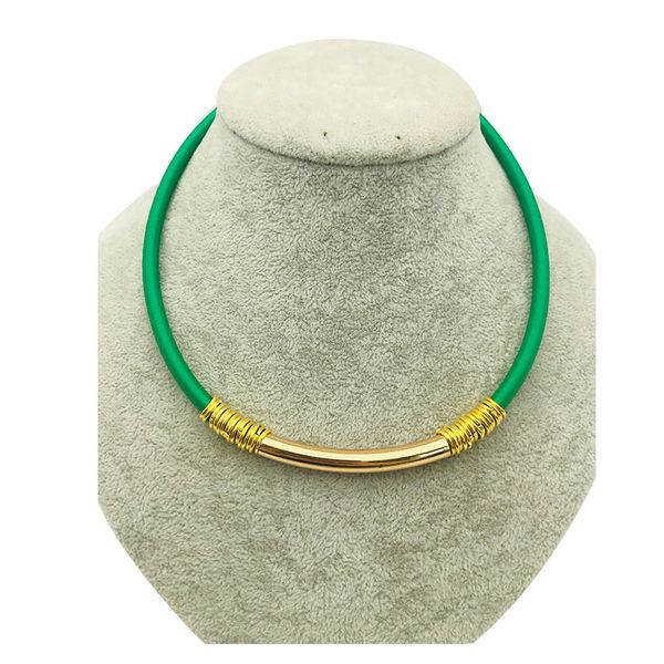 

chokers 2021 fashion polymer clay necklace soft pottery choker colorful surfer beads collar handmade femme jewelry gifts, Golden;silver