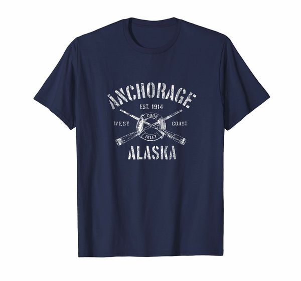 

anchorage alaska ak t-shirt nautical boating tee