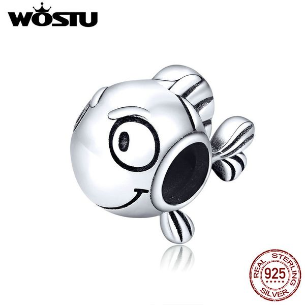 

other wostu fish beads 100% 925 sterling silver tropical clownfish charms fit charm bracelets jewelry making cqc1477