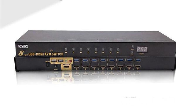 

hdmi kvm switcher 8 in 1 out cabinet hd video switcher