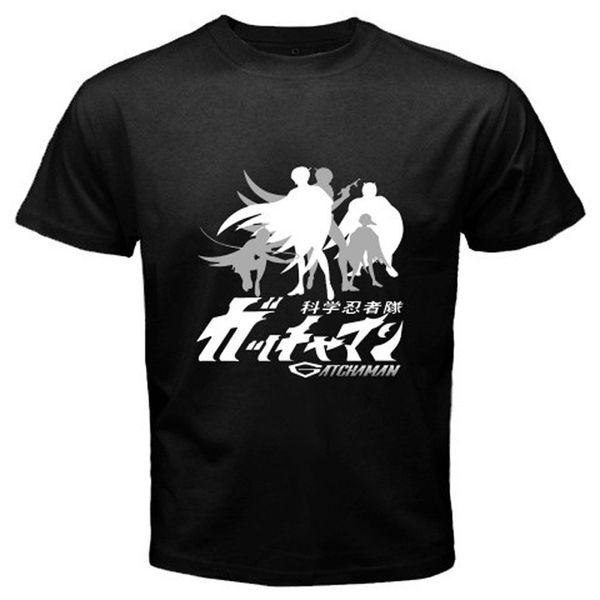 

new gatchaman g-force retro anime men's black t-shirt size cartoon t shirt men new fashion tshirt funny