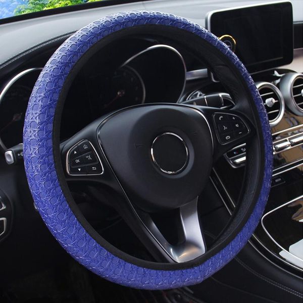 

auto steering covers car steering wheel cover diameter 38cm fit for most cars 5 colors universal car accessories car-styling