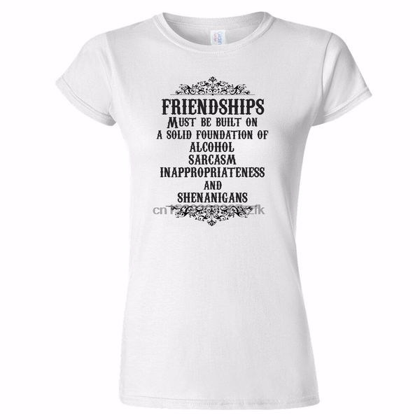 

friendship vintage style funny womens t shirt friend friends hen party best